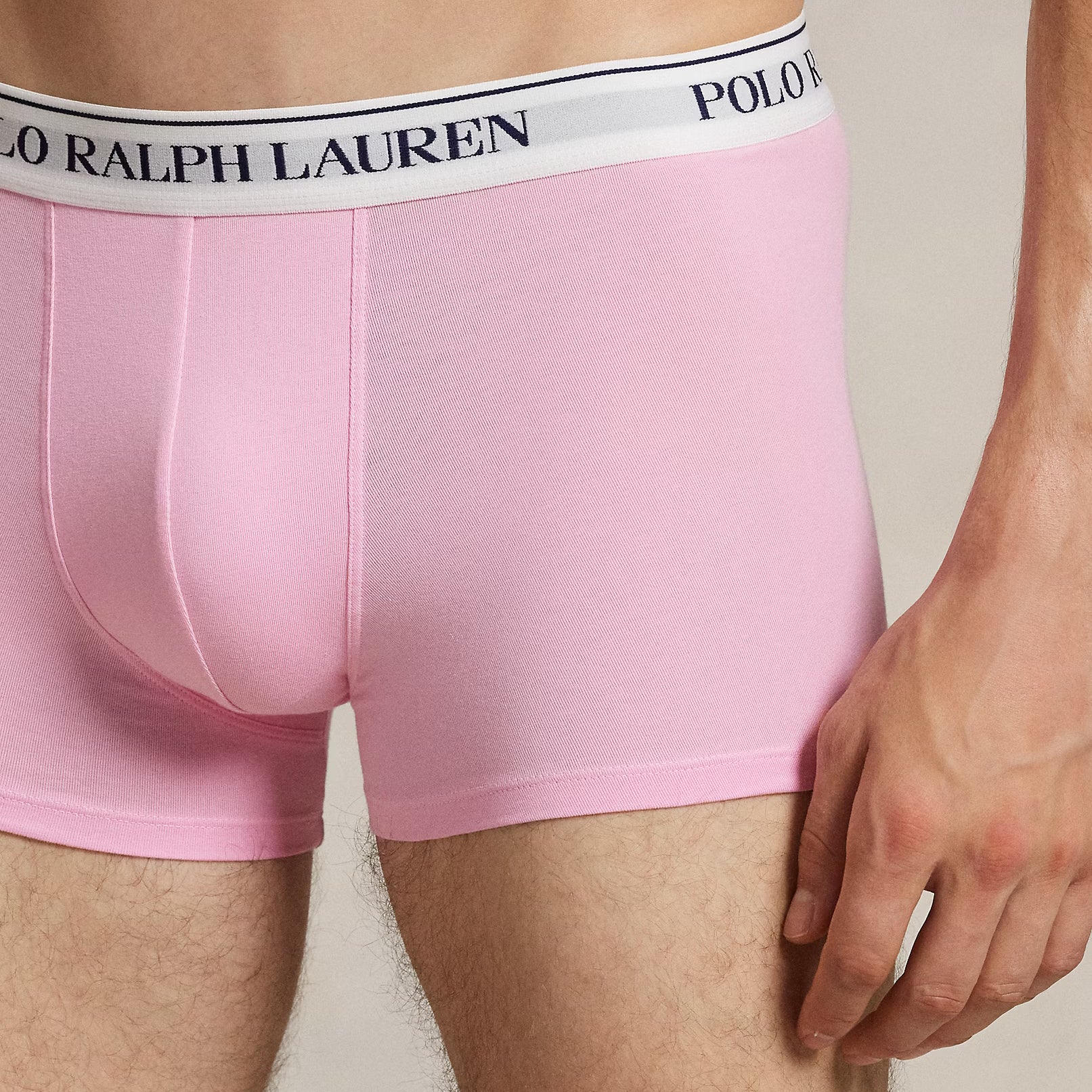 Polo Ralph Lauren Classic Stretch Cotton Trunks 3-Pack, Yellow / Pink / Navy