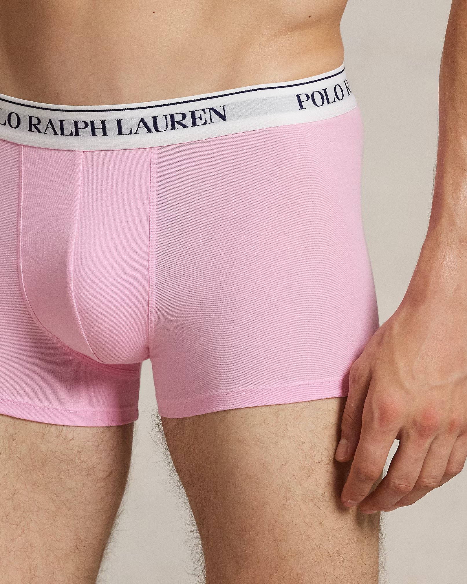 Polo Ralph Lauren Classic Stretch Cotton Trunks 3-Pack, Yellow / Pink / Navy