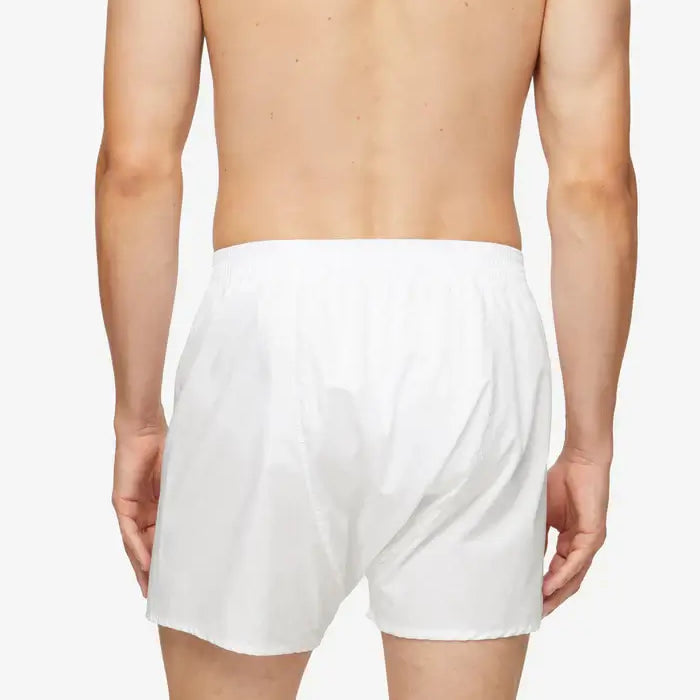 Derek Rose Men's Classic Fit Boxers - Savoy Cotton White
