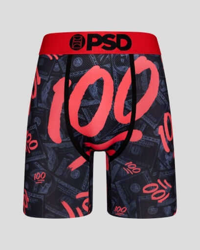 PSD All 100 Men’s 7" Performance Boxer Briefs – Black/Red Multi - image 2