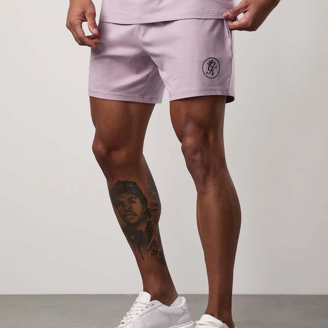 Gym King Pro Logo V2 Jersey Short - Lilac Smoke