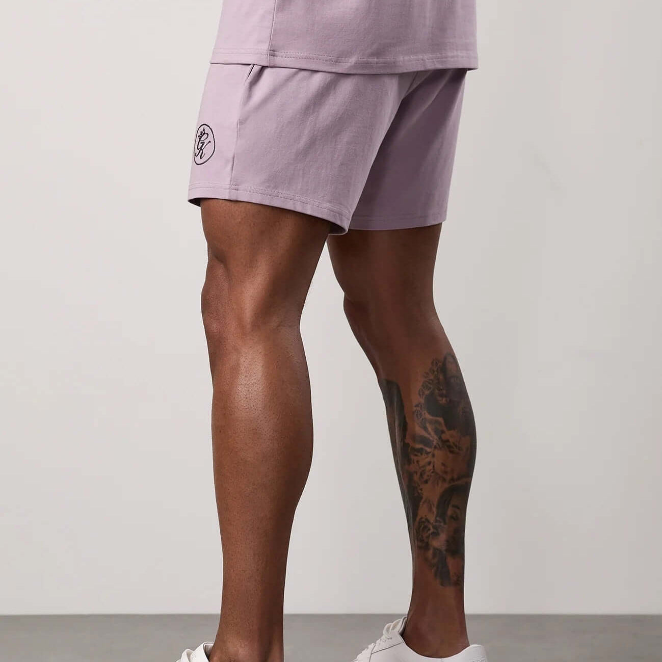 Gym King Pro Logo V2 Jersey Short - Lilac Smoke