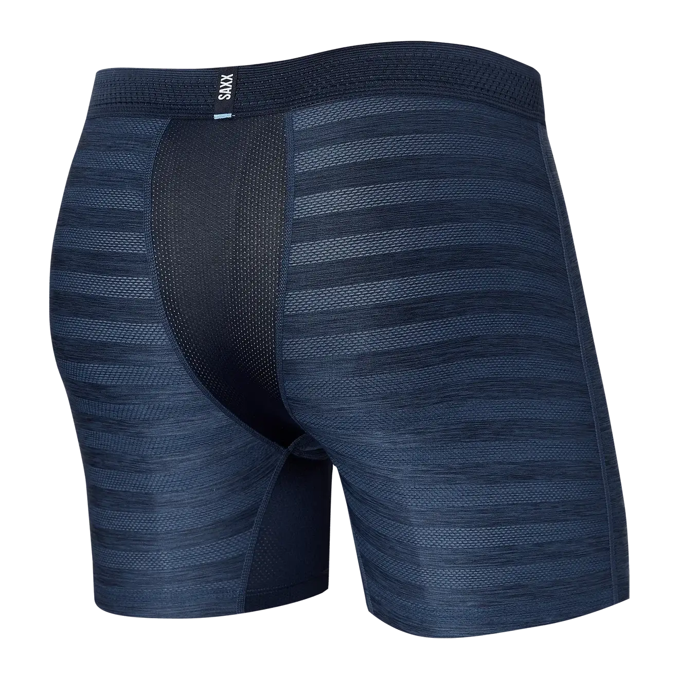 Saxx Underwear DropTemp® Cooling Mesh Performance Boxer Briefs- Dark Denim Heather