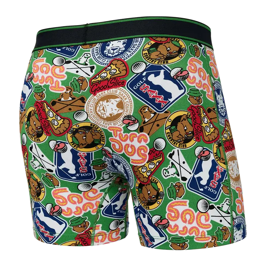 Saxx Comfort Stretch Daytripper 1 Pack Boxer Briefs, Gopher IT - Outfield Green