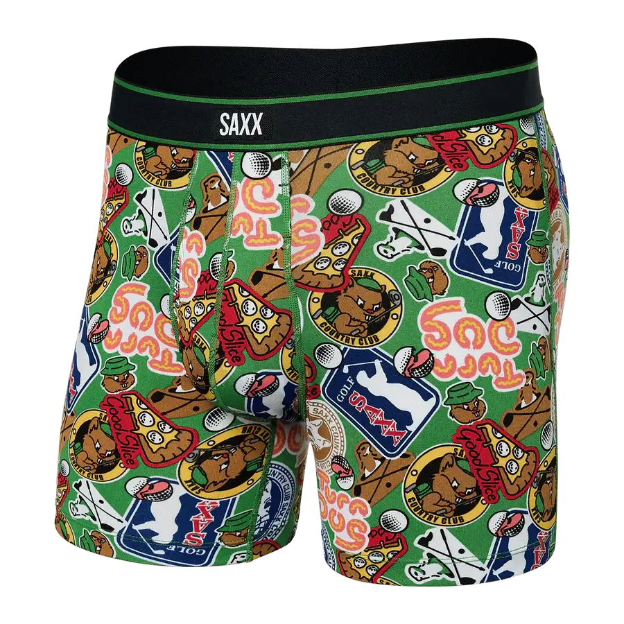 Saxx Comfort Stretch Daytripper 1 Pack Boxer Briefs, Gopher IT - Outfield Green