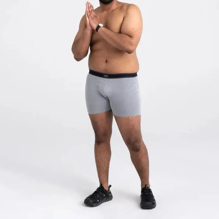 Saxx Underwear Daytripper 1 Pack Boxer Briefs - Grey Heather