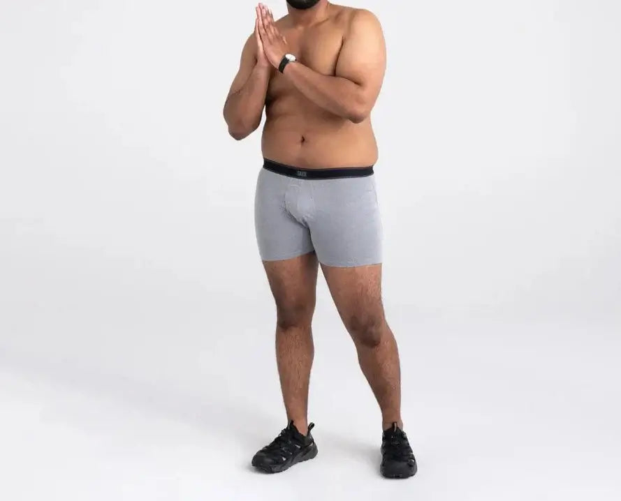 Saxx Underwear Daytripper 1 Pack Boxer Briefs - Grey Heather