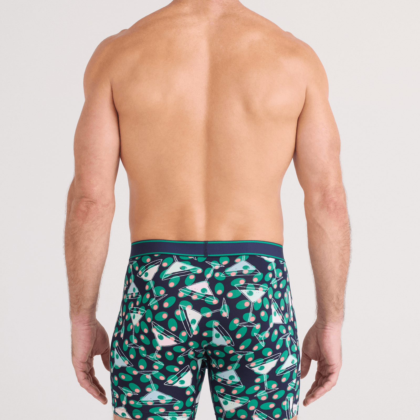 Saxx Comfort Stretch Daytripper 1 Pack Boxer Briefs, Martini, Maritime