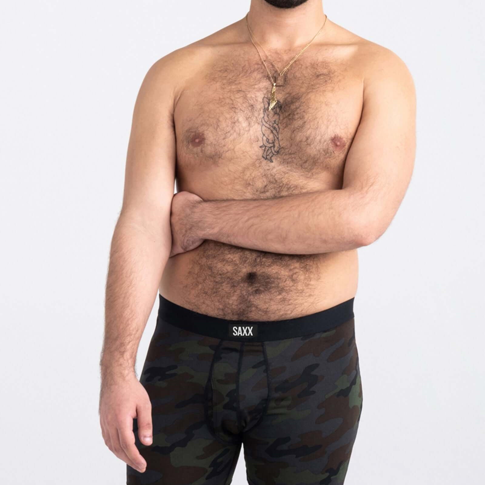 Saxx Comfort Stretch Daytripper 1 Pack Boxer Briefs, Black OPS Camo