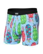 Saxx Comfort Stretch Daytripper 1 Pack Boxer Briefs, Rad-Iculous Bags-Azure
