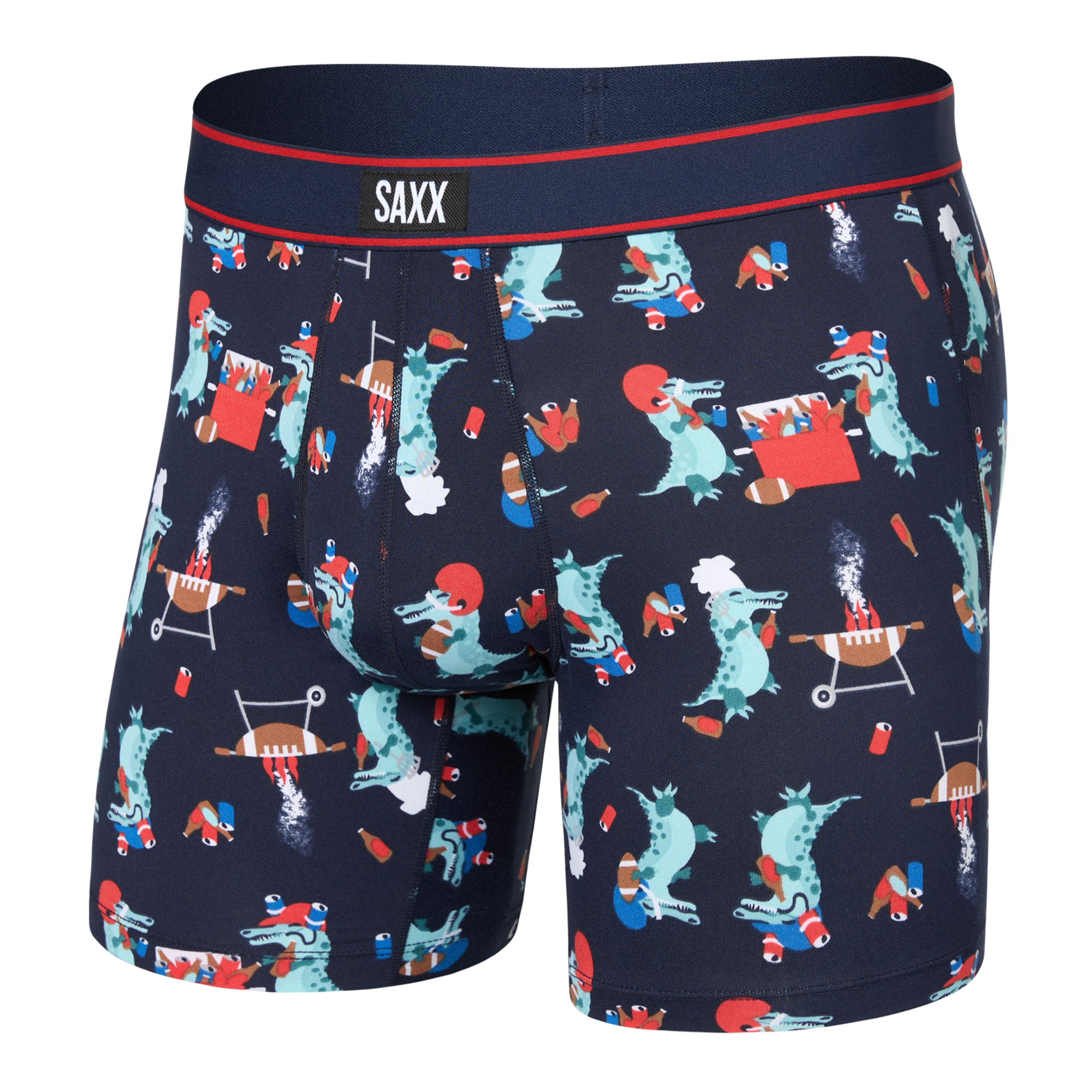 Saxx Comfort Stretch Daytripper 1 Pack Boxer Briefs, Tailgator BBQ
