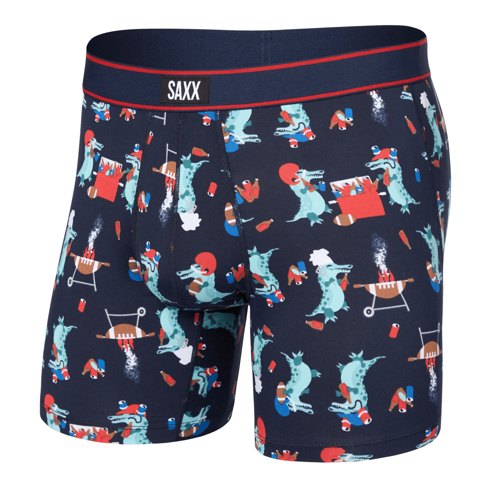 Saxx Comfort Stretch Daytripper 1 Pack Boxer Briefs, Tailgator BBQ