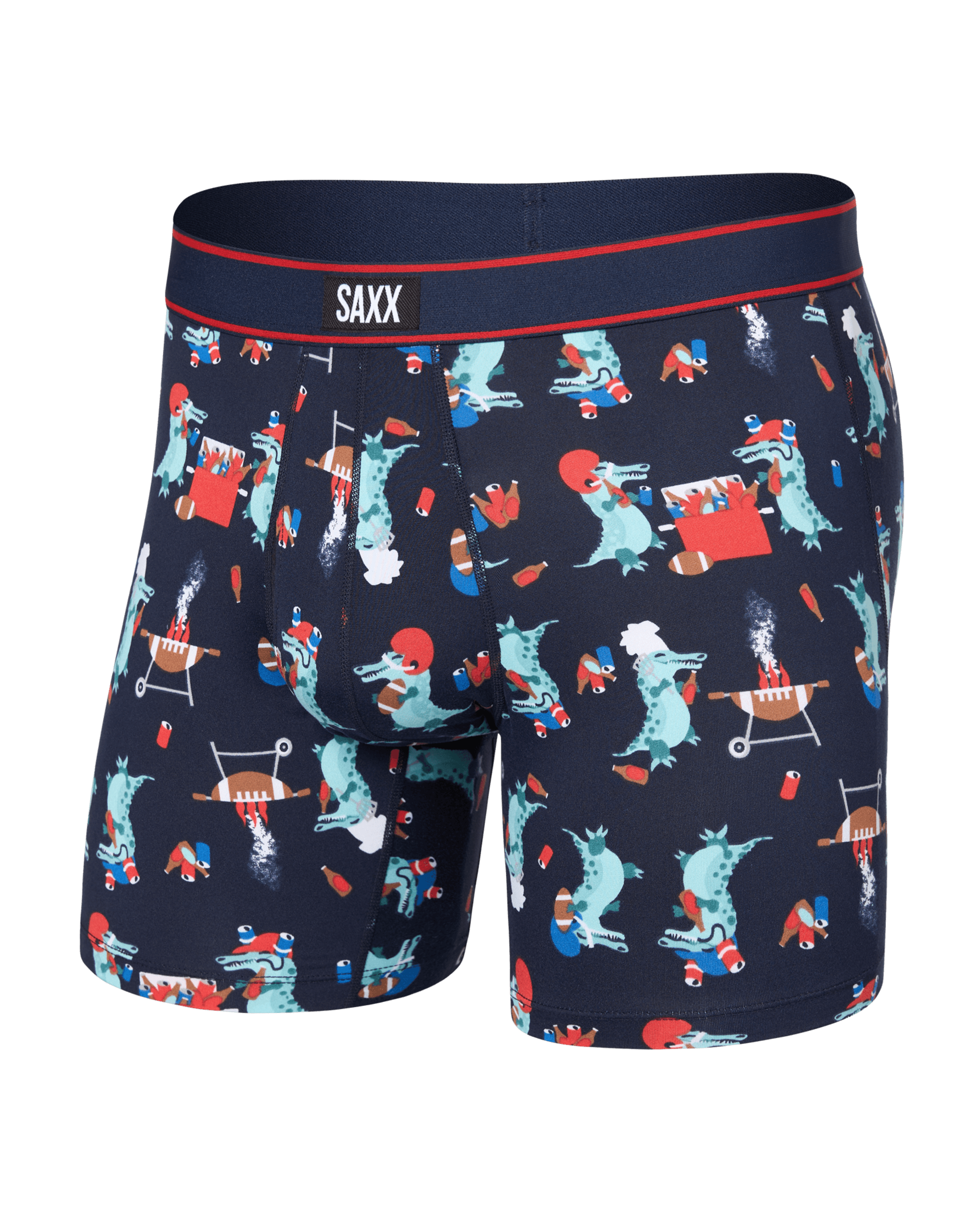 Saxx Comfort Stretch Daytripper 1 Pack Boxer Briefs, Tailgator BBQ