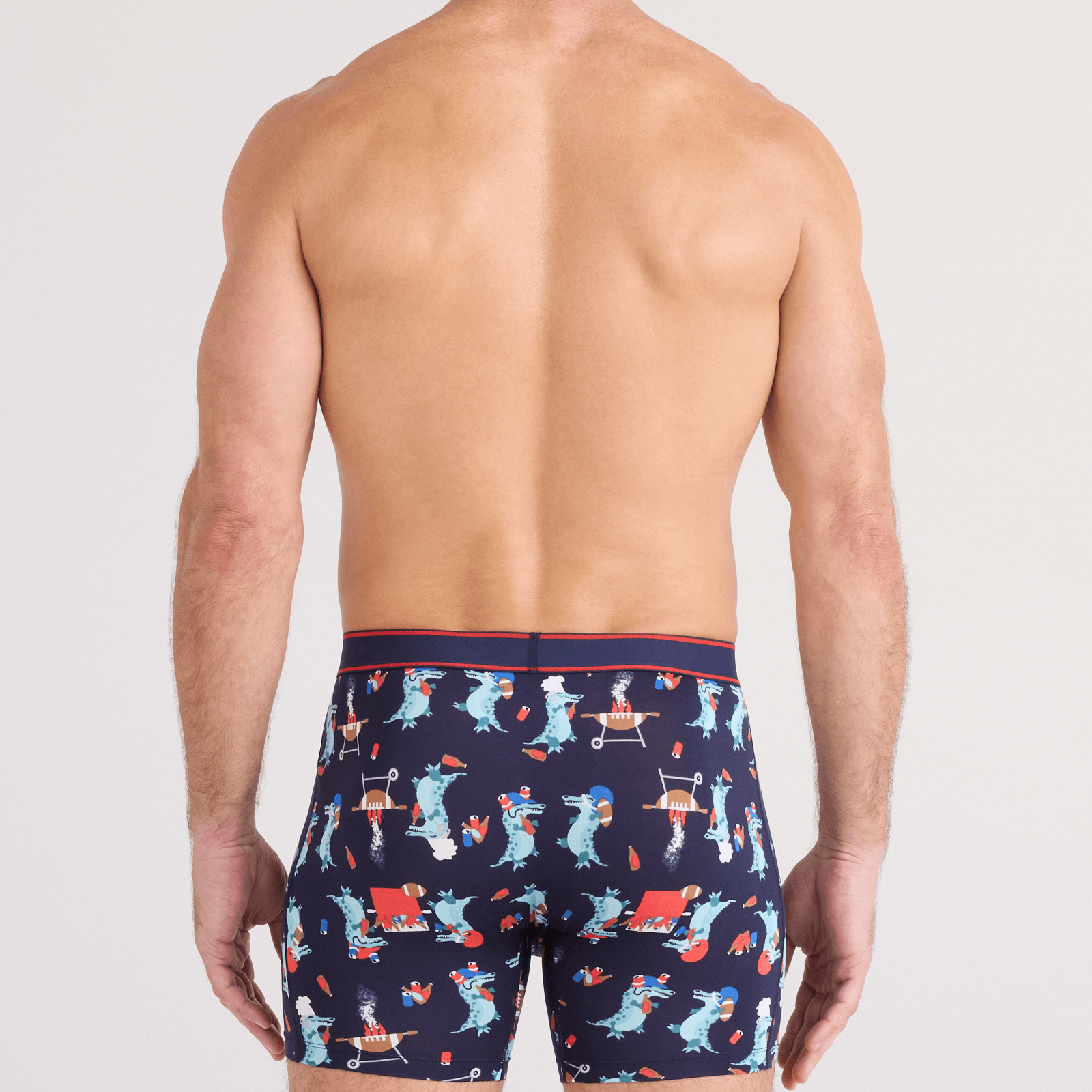 Saxx Comfort Stretch Daytripper 1 Pack Boxer Briefs, Tailgator BBQ