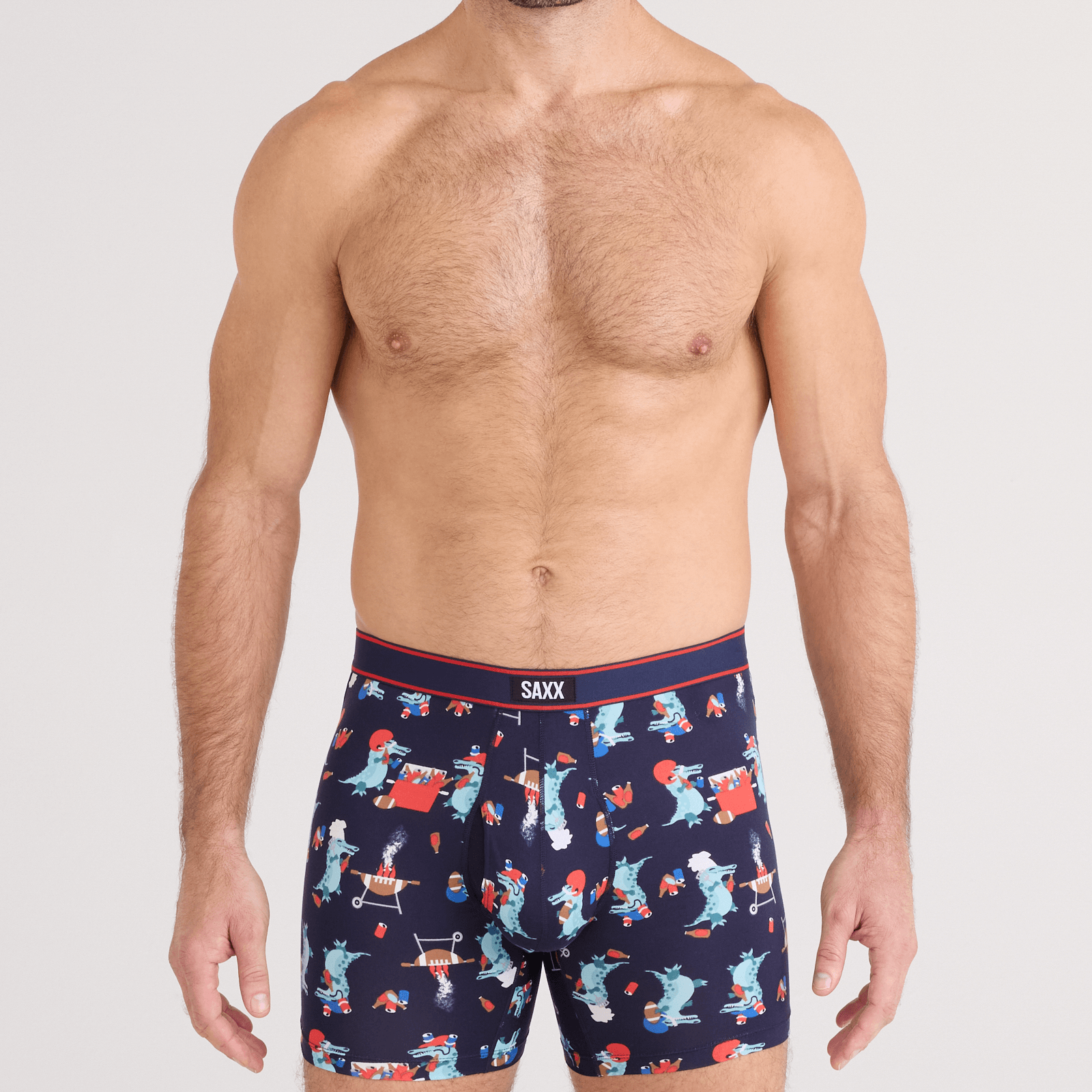 Saxx Comfort Stretch Daytripper 1 Pack Boxer Briefs, Tailgator BBQ