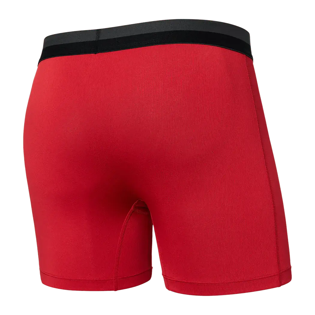 Saxx Underwear Sports Mesh 1 Pack Boxer Briefs - Red