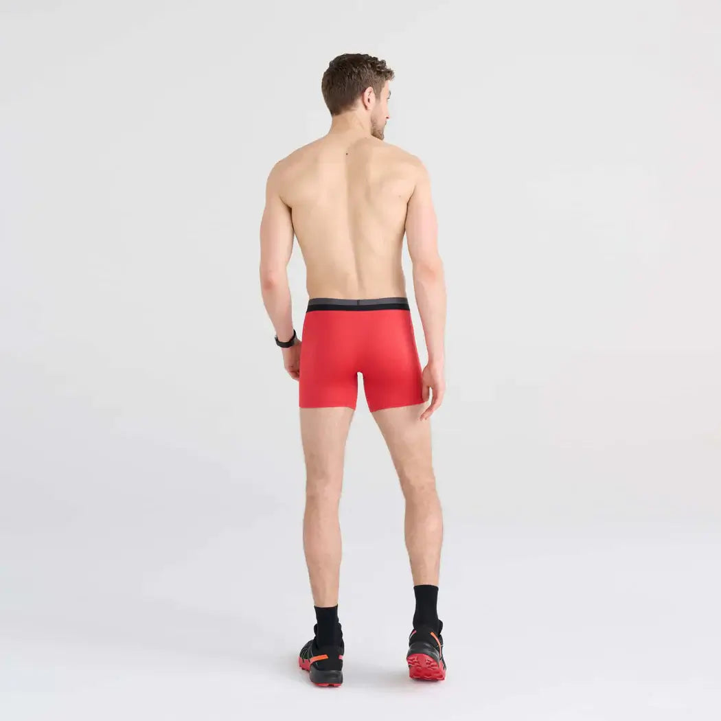 Saxx Underwear Sports Mesh 1 Pack Boxer Briefs - Red