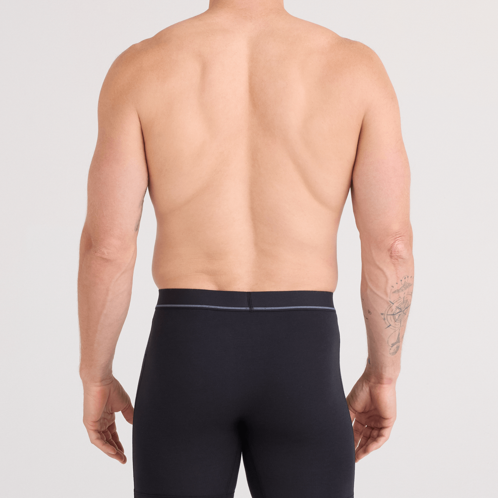 SAXX Essential Cotton Boxer Brief Fly 3-Pack – Black/Turbulence/Maritime