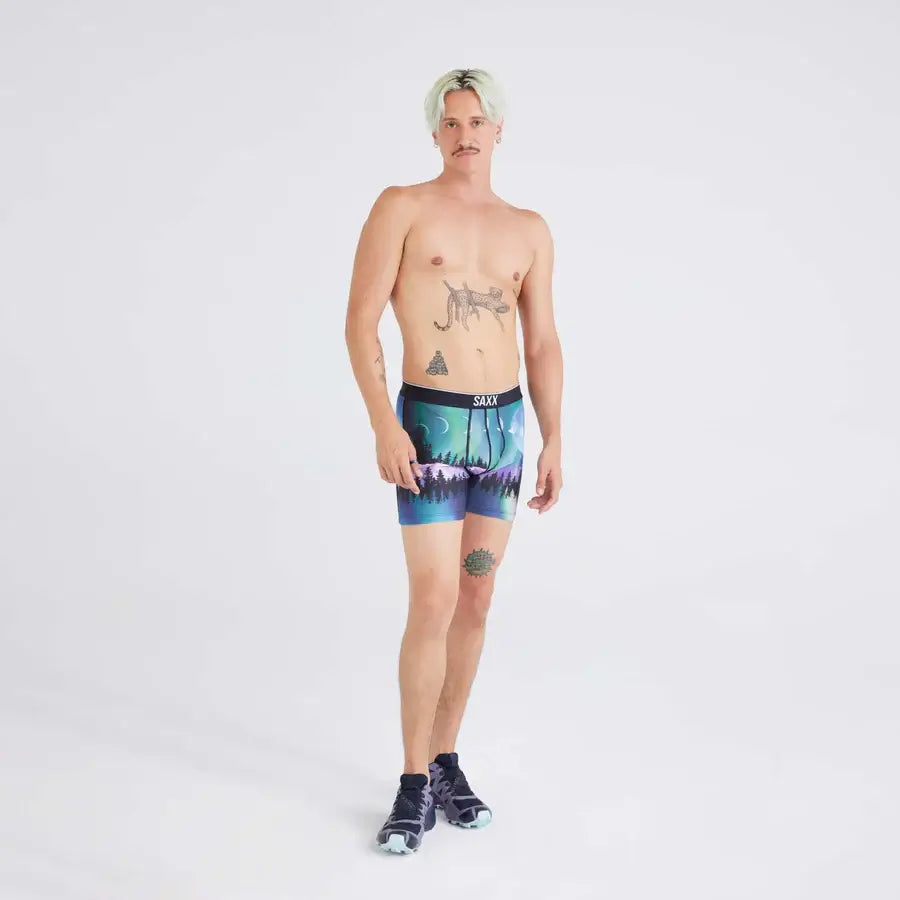 Saxx Underwear Volt Breathable Mesh Boxer Briefs - Yukon And Beyond-Multi
