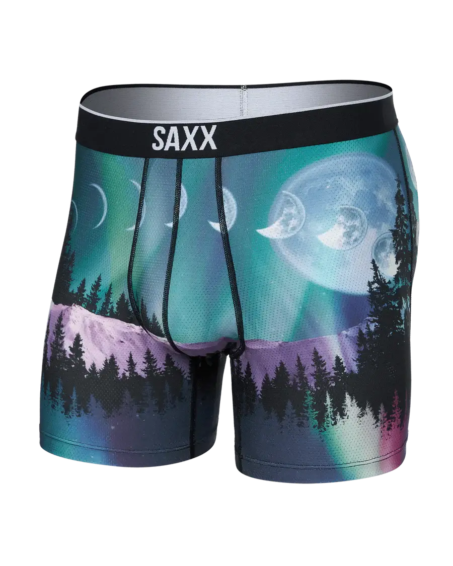 Saxx Underwear Volt Breathable Mesh Boxer Briefs - Yukon And Beyond-Multi