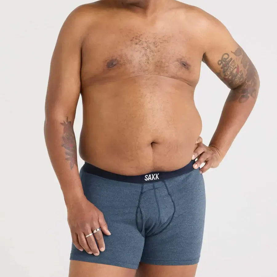 Saxx Ultra Super Soft 1 Pack Boxer Briefs - Indigo