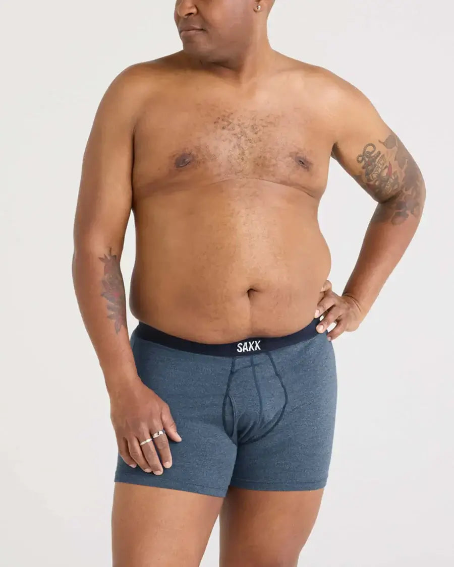 Saxx Ultra Super Soft 1 Pack Boxer Briefs - Indigo