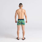 Saxx Ultra Super Soft 1 Pack Boxer Briefs - Polka Pineapple Blue