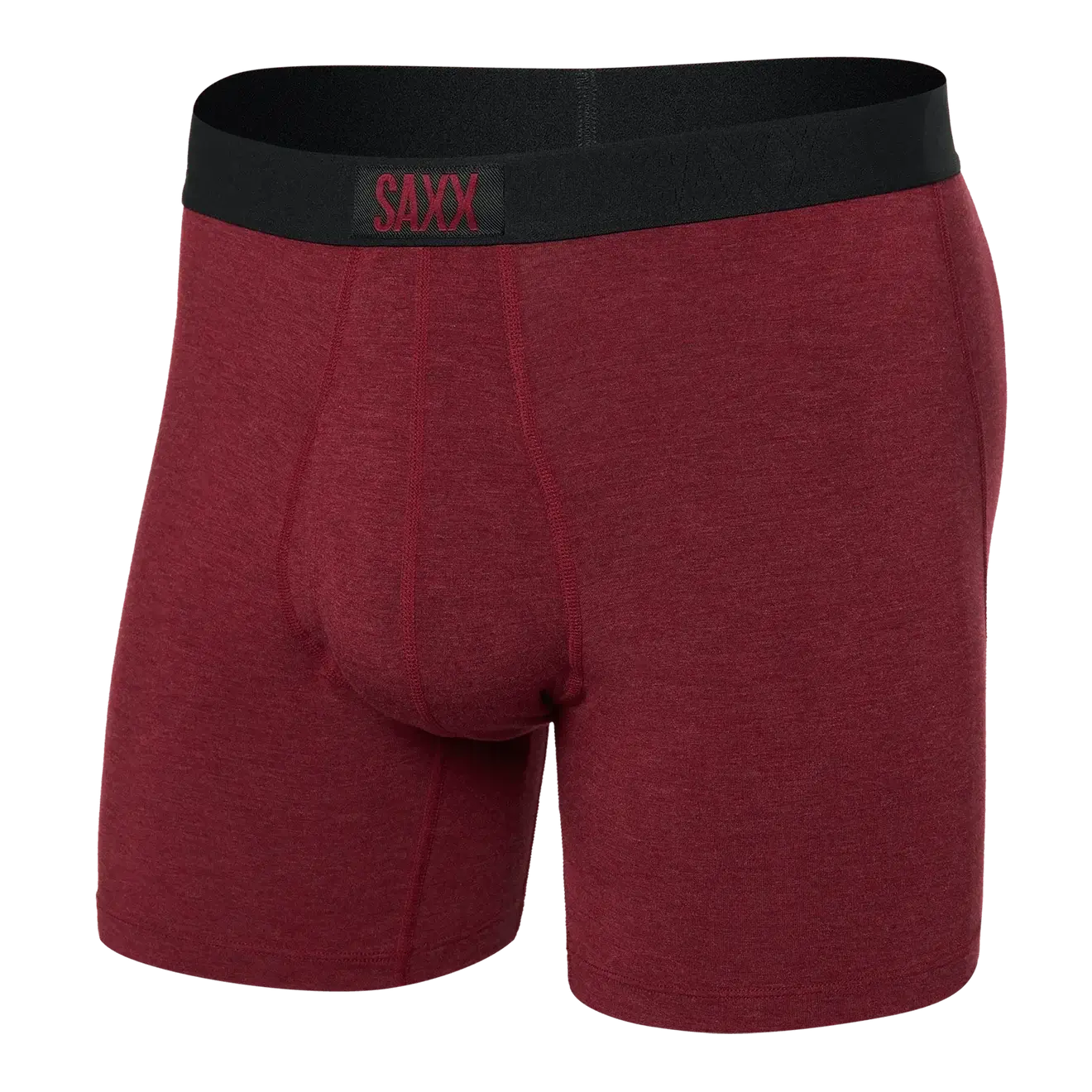Saxx Ultra Super Soft Comfort Blend Boxer Briefs - Tibetan - Red Heather