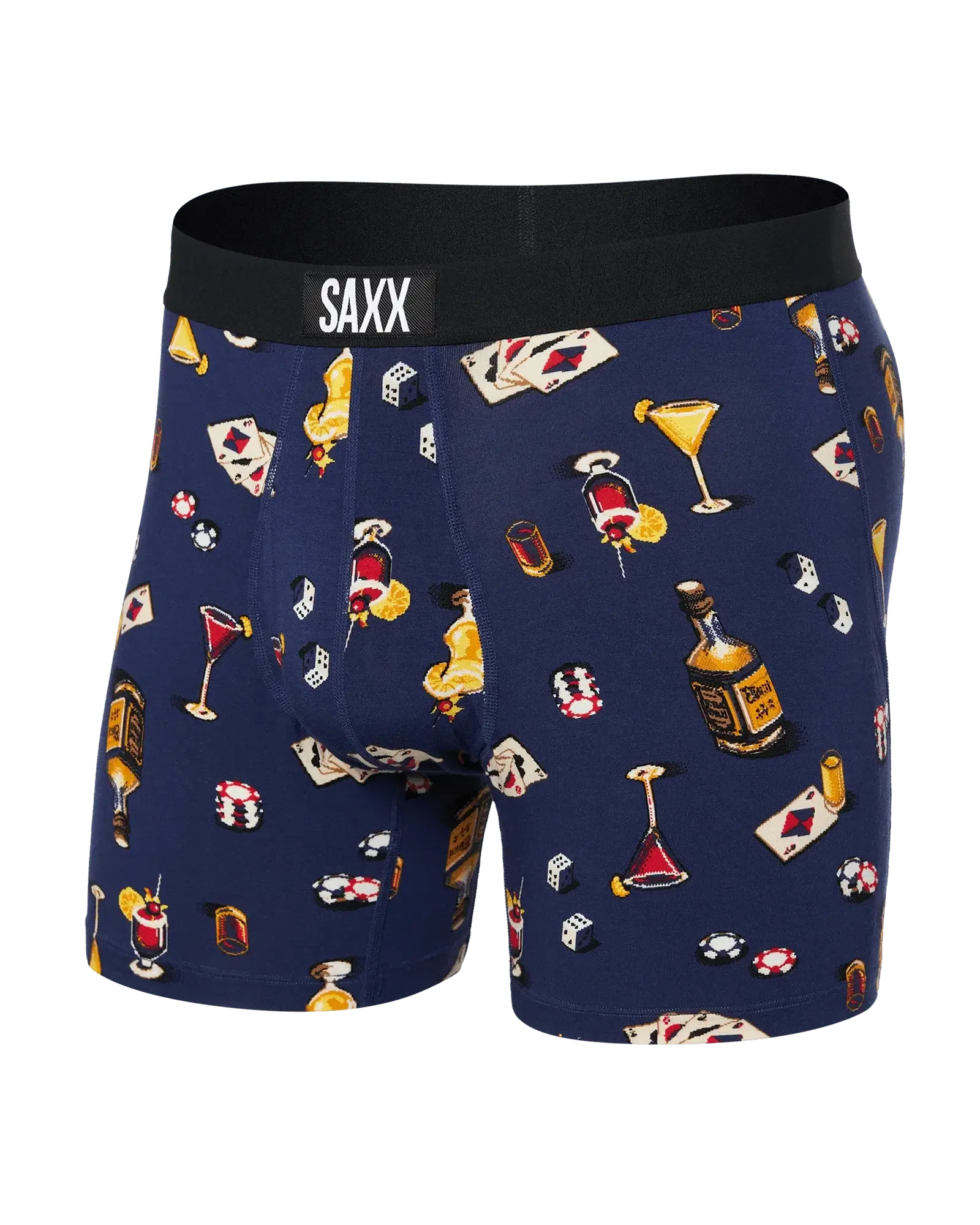 Saxx Ultra Super Soft Comfort Blend Boxer Briefs - Vice Squad - Astro Blue