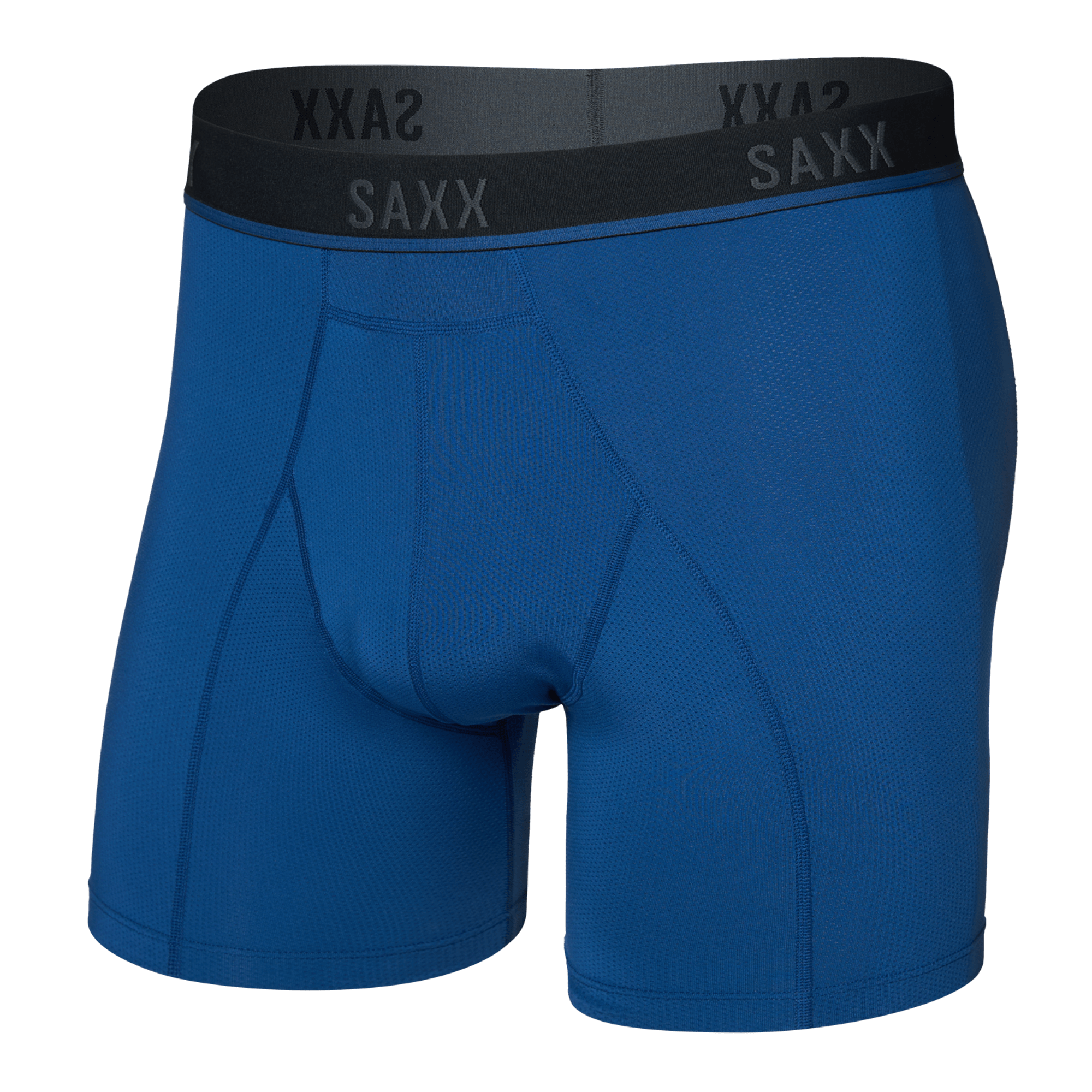 Saxx Kinetic Light Compression Mesh Boxer Briefs - Navy Dawn