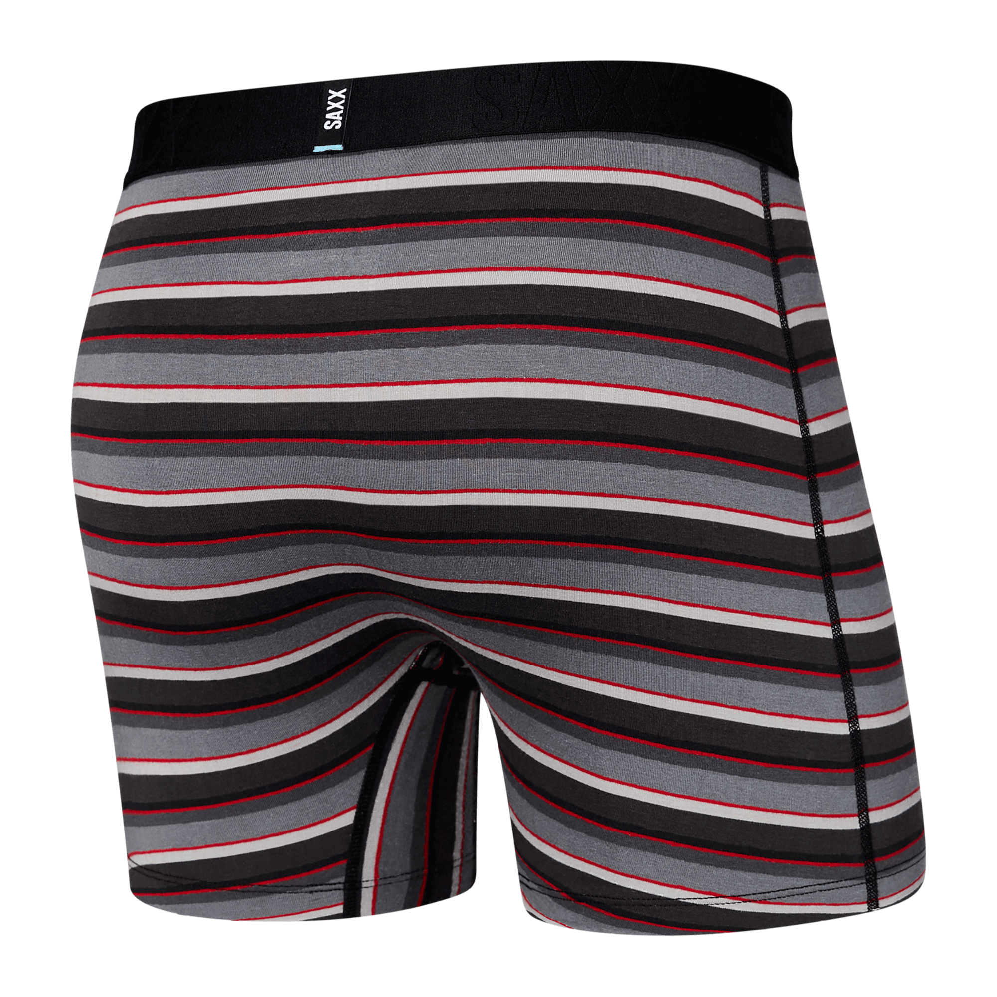 Saxx DROPTEMP™ Cooling Cotton 1 Pack Boxer Briefs - College Stripe Grey