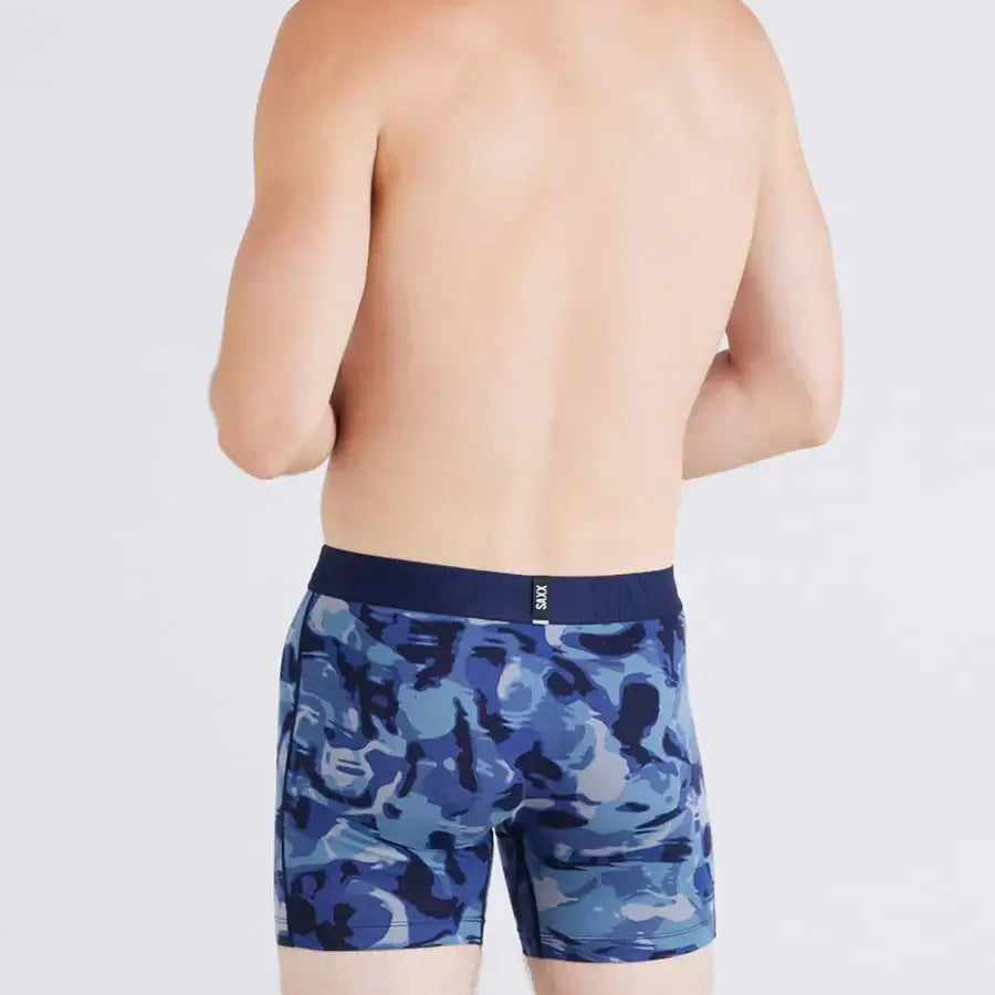 Saxx Underwear DropTemp® 2-Pack Cooling Cotton Boxer Brief 5" - Daybreak Camo/Black