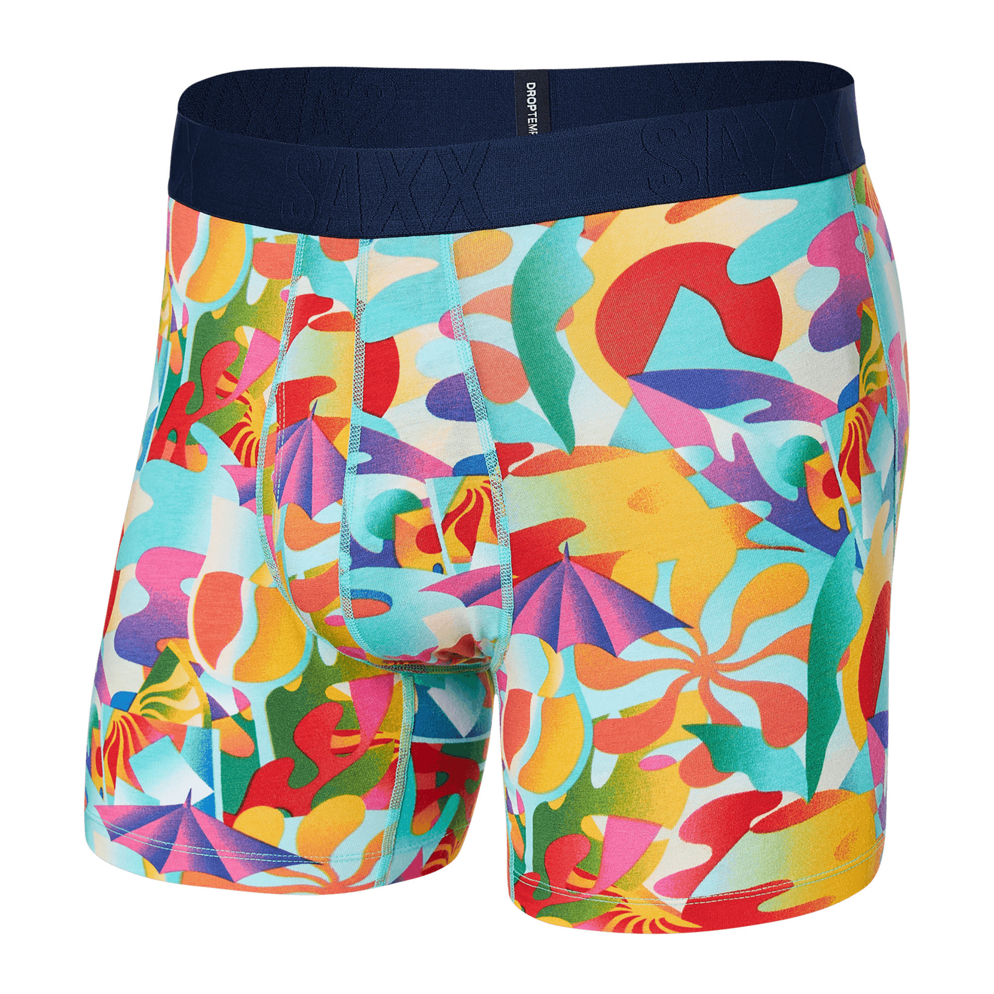 Saxx Underwear DROPTEMP™ Cooling Cotton 1 Pack Boxer Briefs - Slushie Tropics