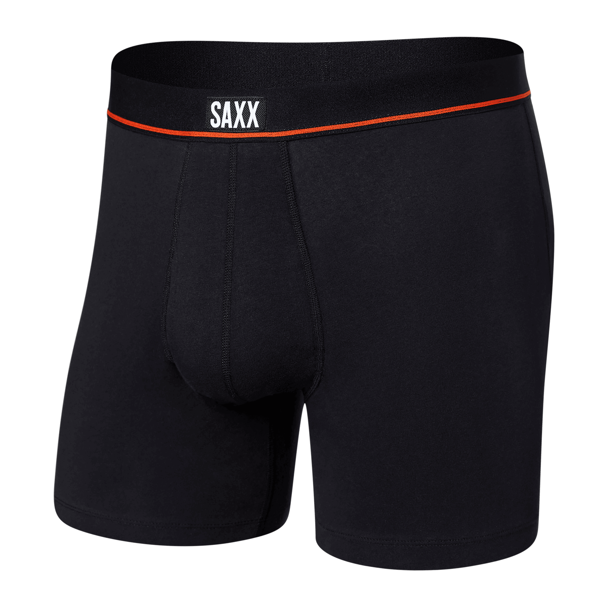 Saxx Underwear Non Stop Stretch Cotton 1 Pack Boxer Briefs - Black