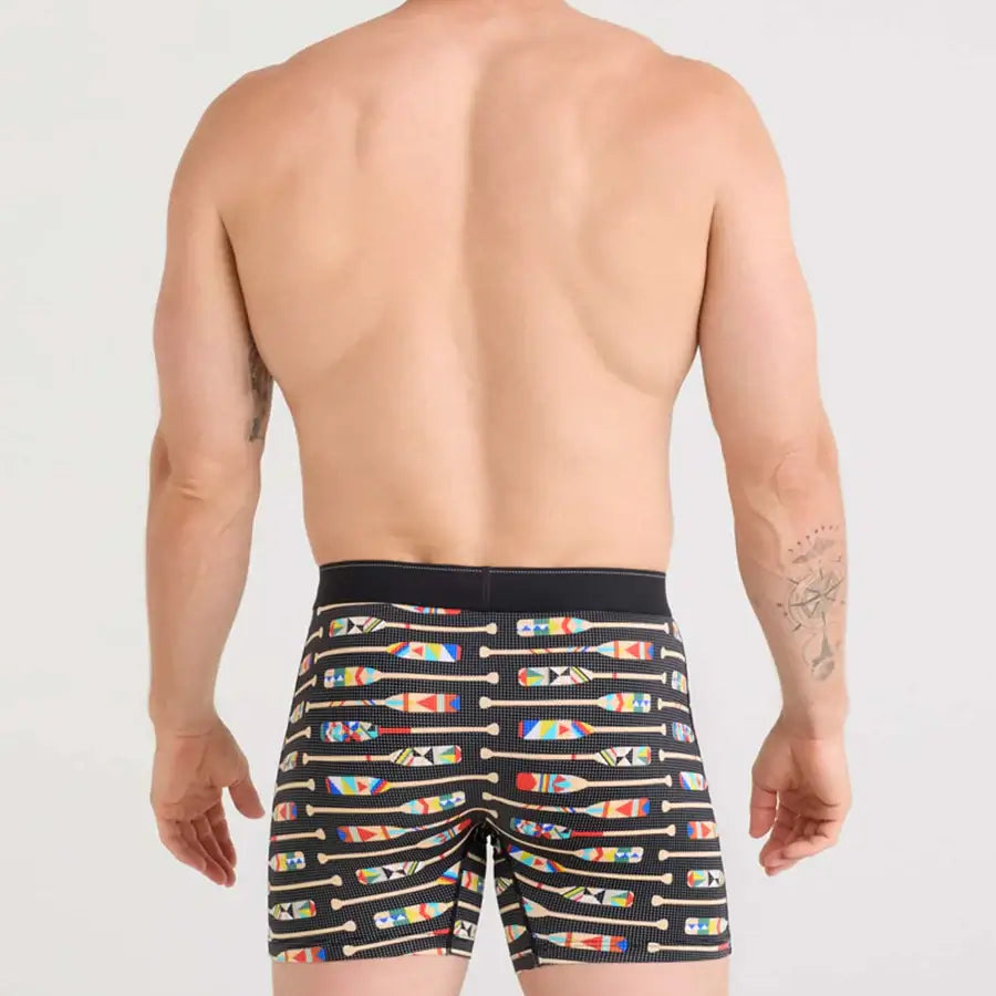 Saxx Underwear Quest Quick Dry Mesh Boxer Brief Fly - Oartiz-Black