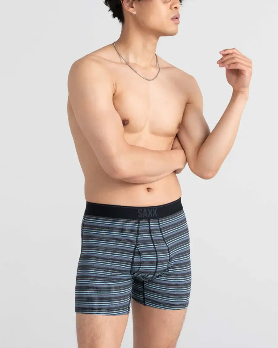 Saxx Quest QDM Boxer Brief Fly 2 Pack - Sunrise Stripe / Black