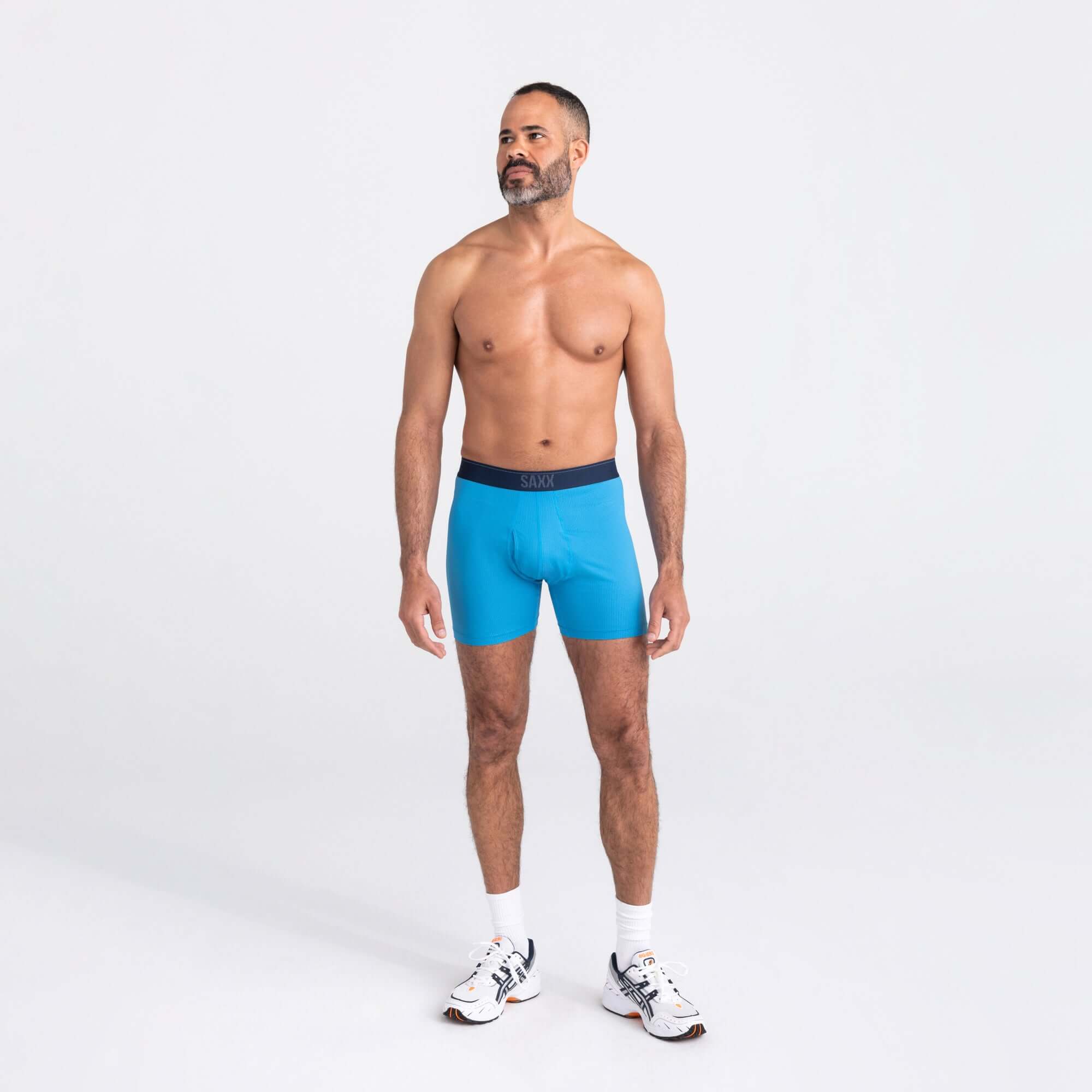 Saxx Quest QDM Boxer Brief Fly - Tropical Blue