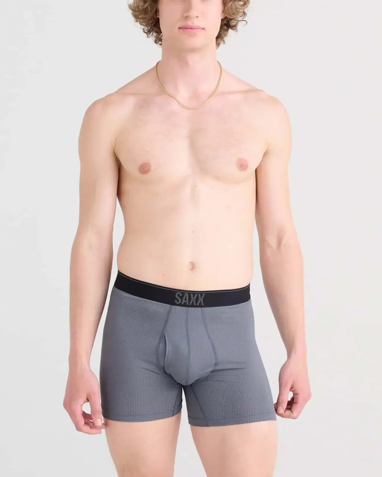 Saxx Underwear Quest Quick-Dry Mesh Performance Boxer Brief 5" - Turbulence