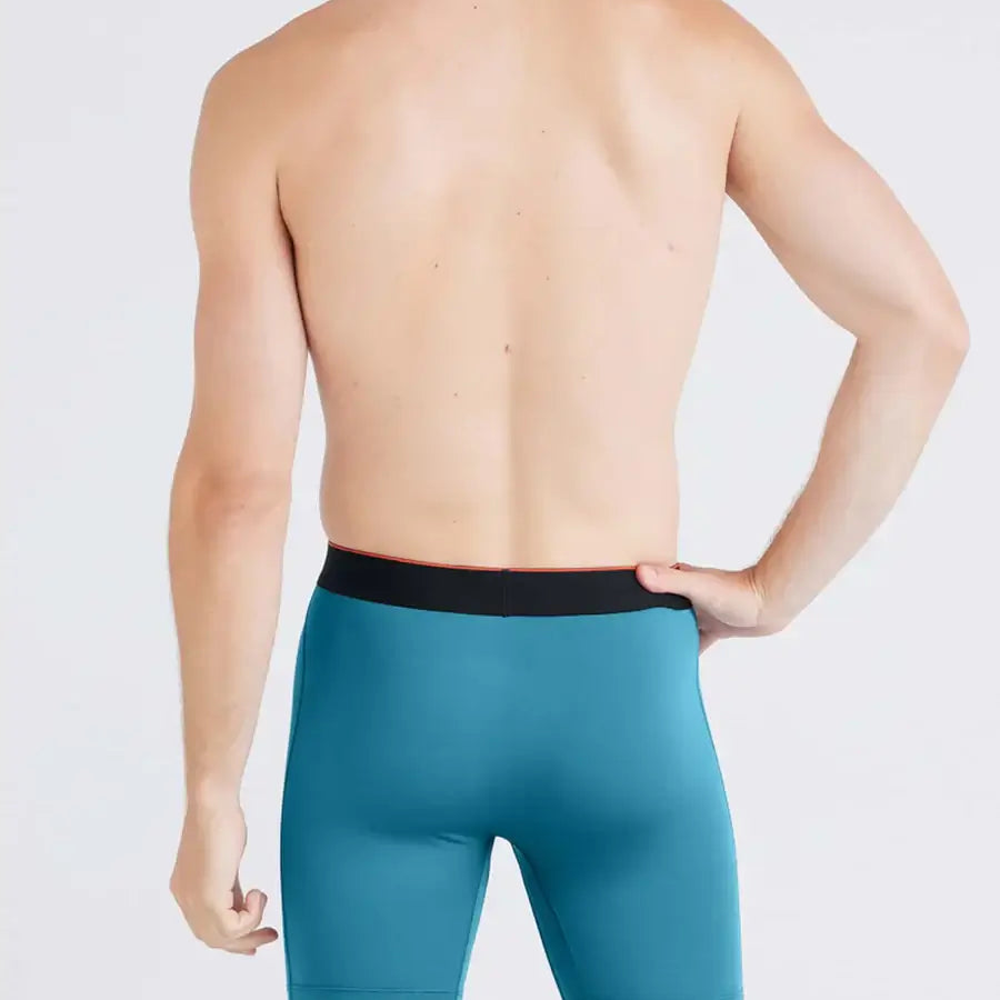 Saxx Underwear - Multi-Sport Performance Boxer Brief 6" - Hydro Blue/Faded Black