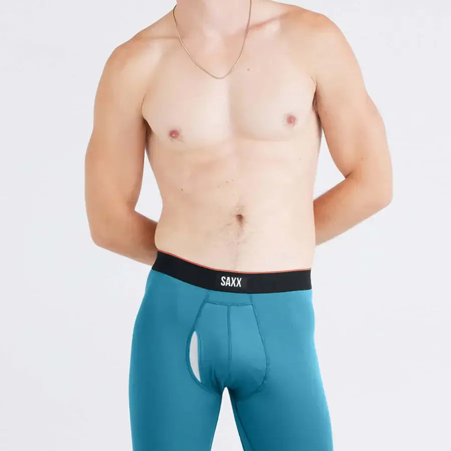 Saxx Multi-Sport Performance Mesh Boxer Brief 6" - Hydro Blue