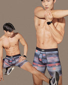 Saxx Multi-Sport Performance Mesh Boxer Brief 6" - Mystery Peaks