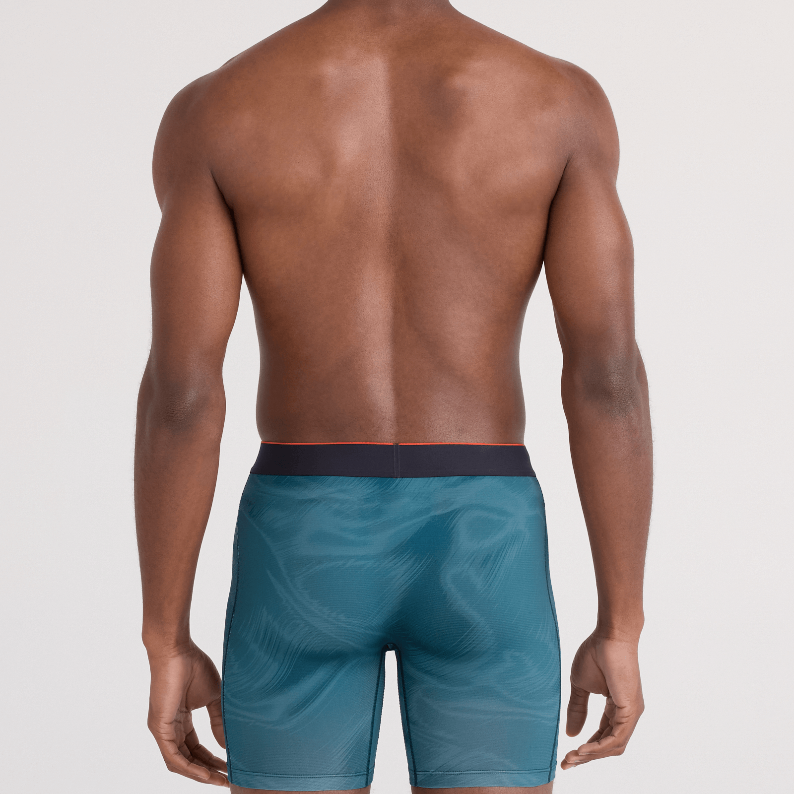 Saxx Multi-Sport Performance Mesh Boxer Brief 6" - Platinum Teal, Camo