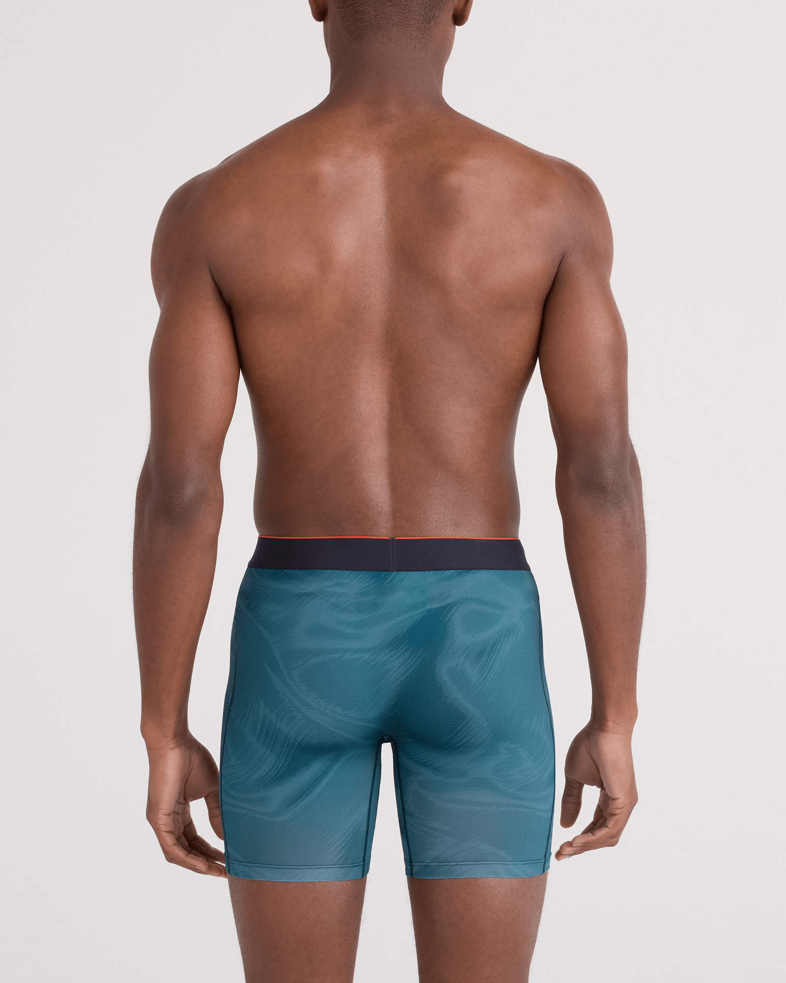 Saxx Multi-Sport Performance Mesh Boxer Brief 6" - Platinum Teal, Camo
