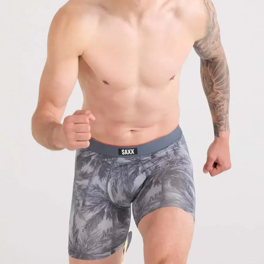 Saxx Multi-Sport Performance Mesh Boxer Brief 6" - Vacation Vibes-Turbulence