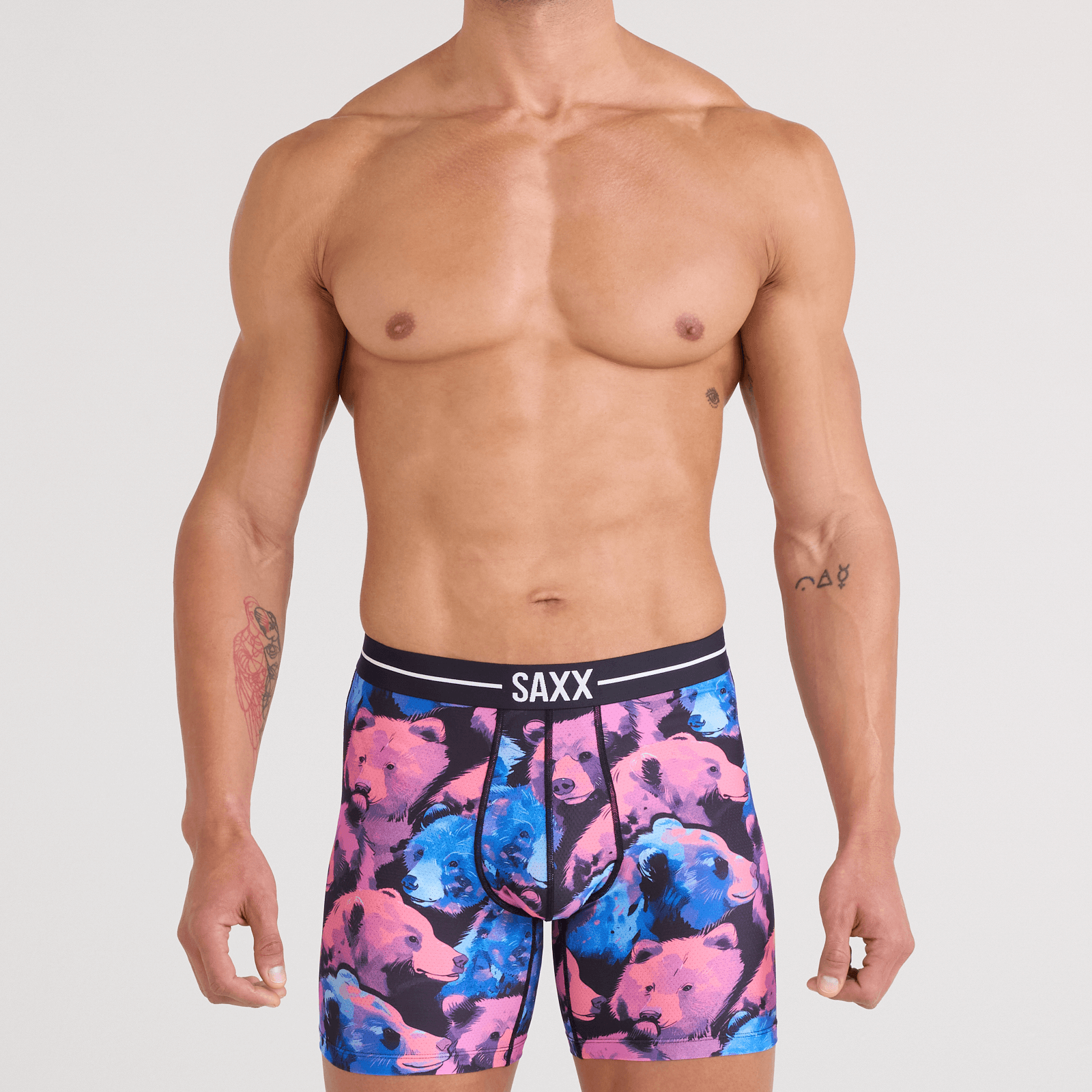 Saxx Underwear Volt Breathable Mesh Boxer Brief 6" - Beartastic-Multi