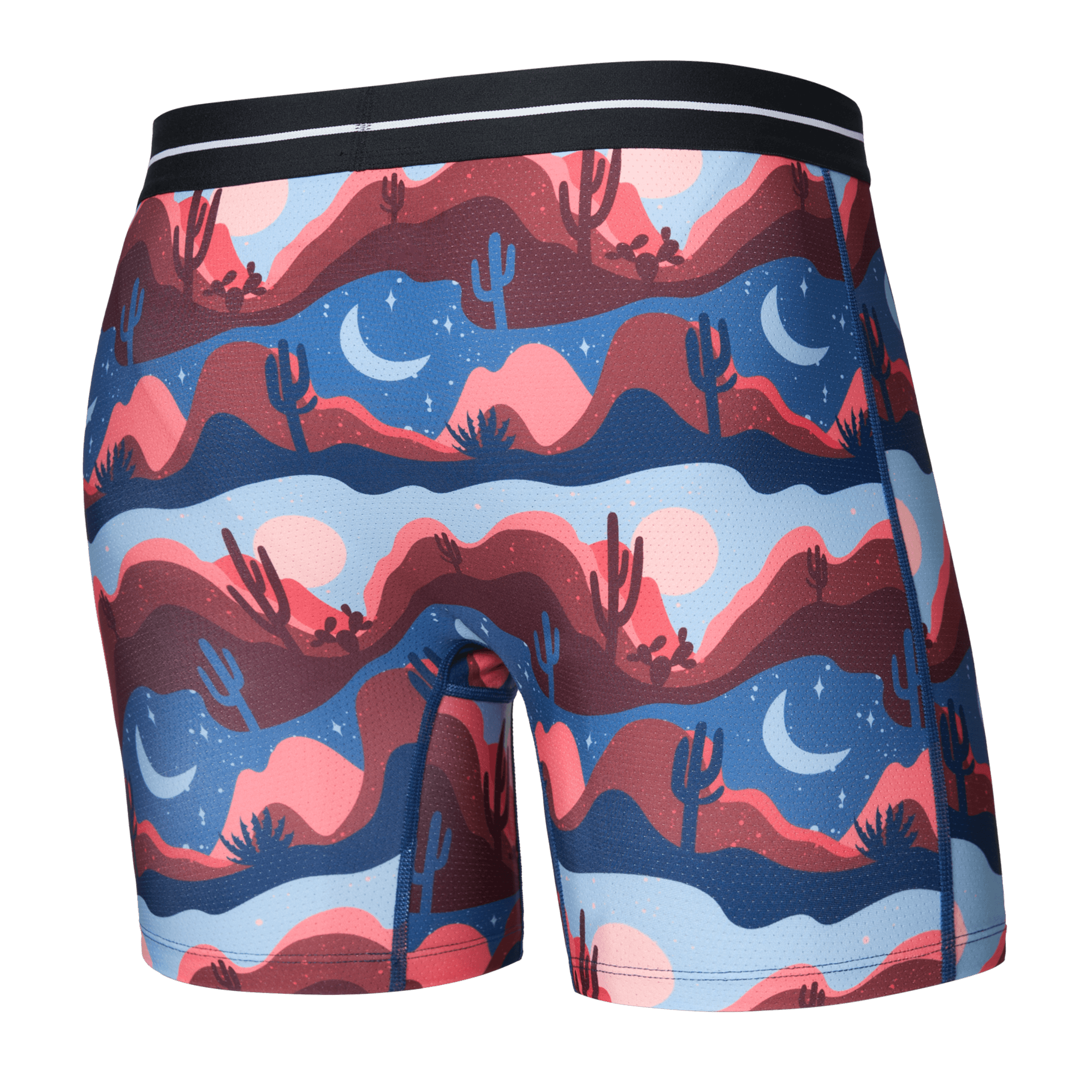 Saxx Underwear Volt Breathable Mesh Boxer Brief 6" - Canyon Daze - Red Clay