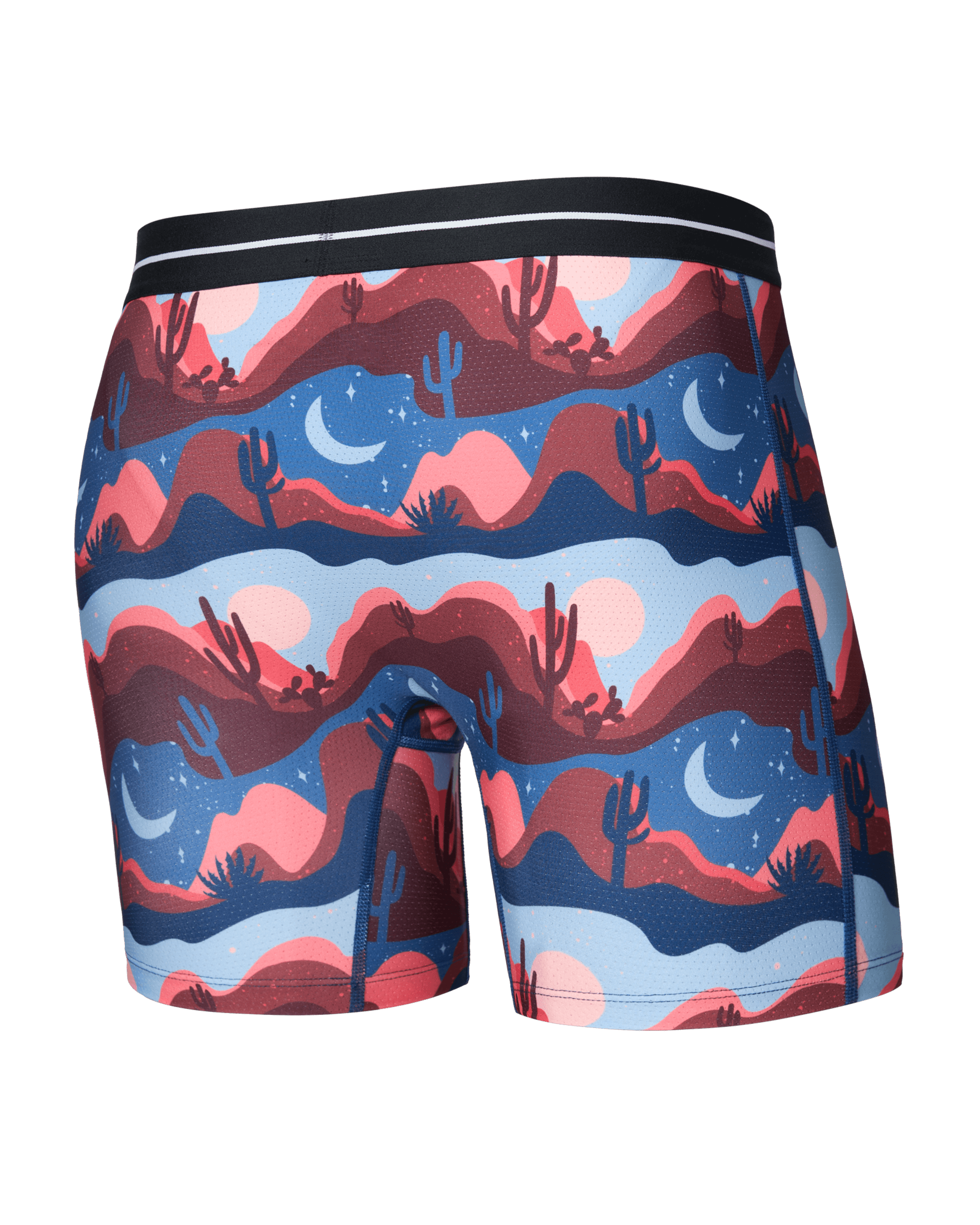 Saxx Underwear Volt Breathable Mesh Boxer Brief 6" - Canyon Daze - Red Clay