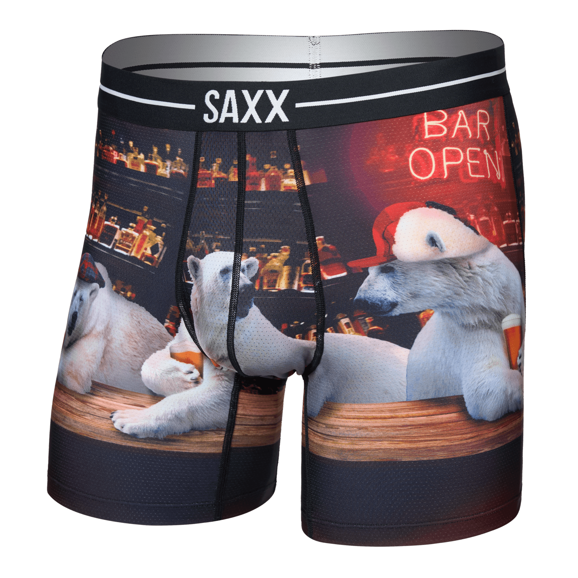 Saxx Underwear Volt Breathable Mesh Boxer Brief 6" - Da Bears-Multi