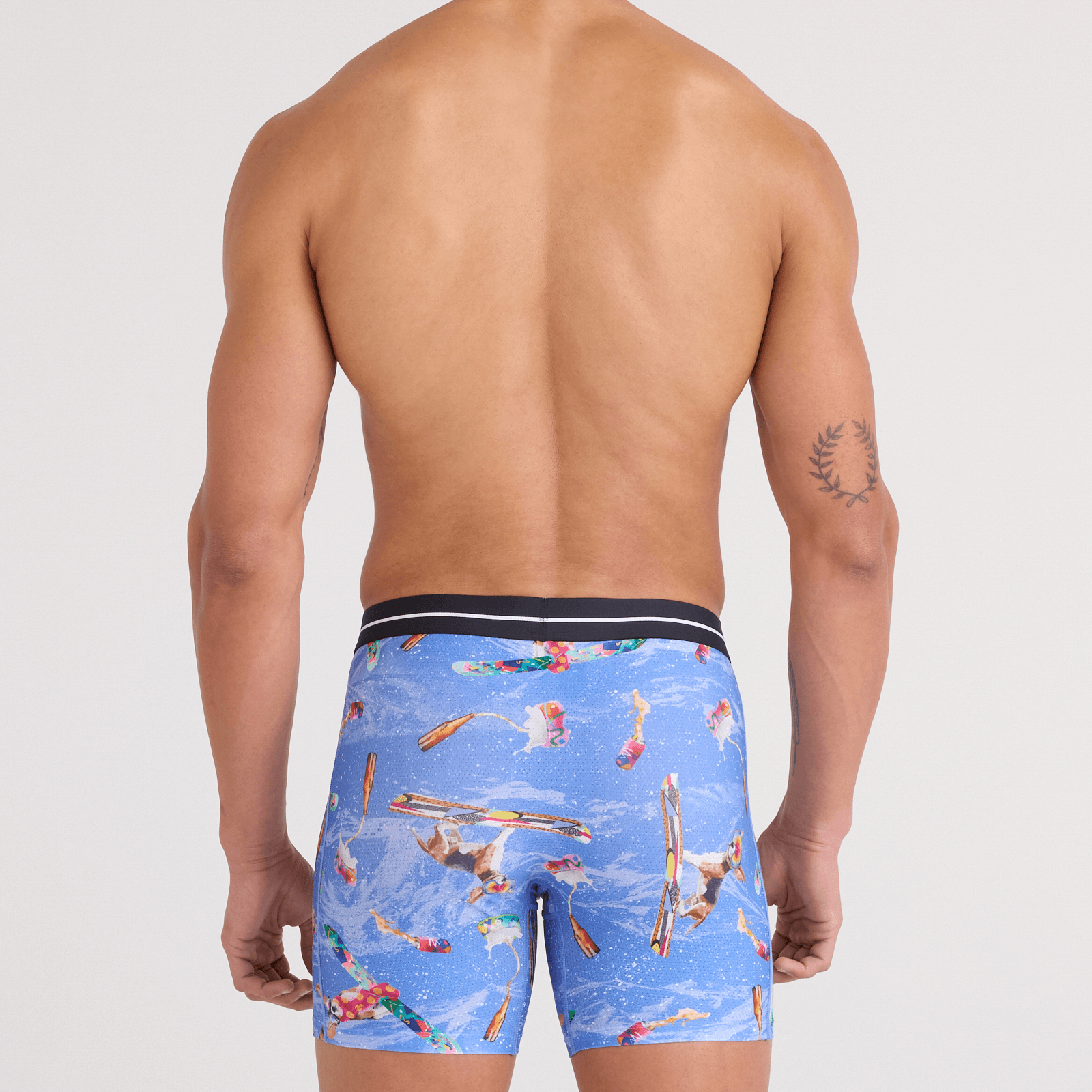 Saxx Underwear Volt Breathable Mesh Boxer Brief 6" - Haute Doggers, Sail Blue