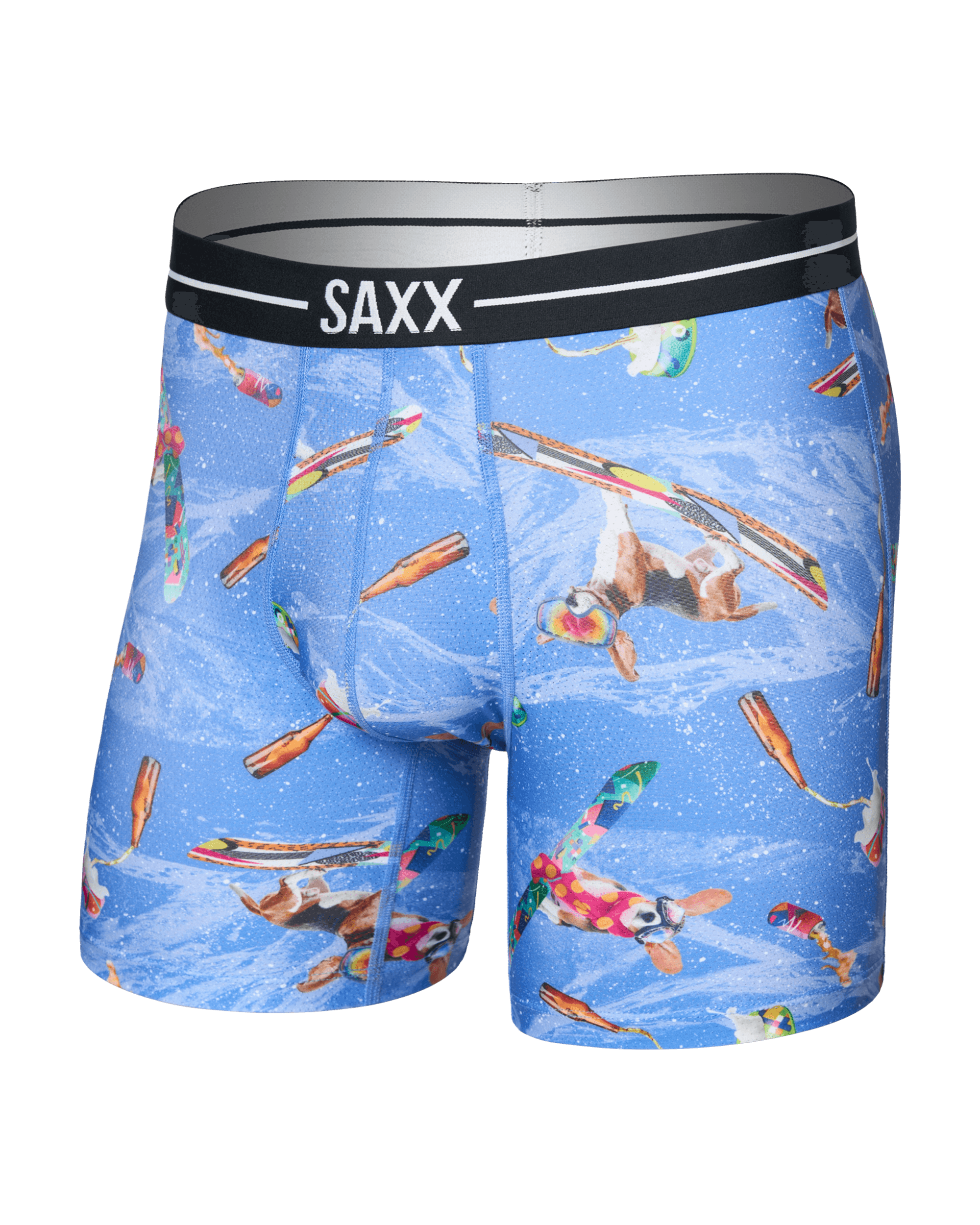 Saxx Underwear Volt Breathable Mesh Boxer Brief 6" - Haute Doggers, Sail Blue